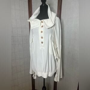 FREEPEOPLE FB BEACH HOODIE SLOUCHY SAIL AWAY PULLOVER SIZE‎ L